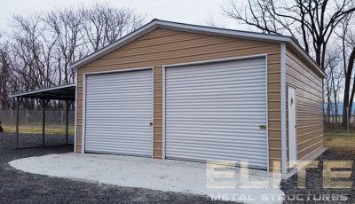 24x31x11-Vertical-Roof-Garage-with-Lean-To