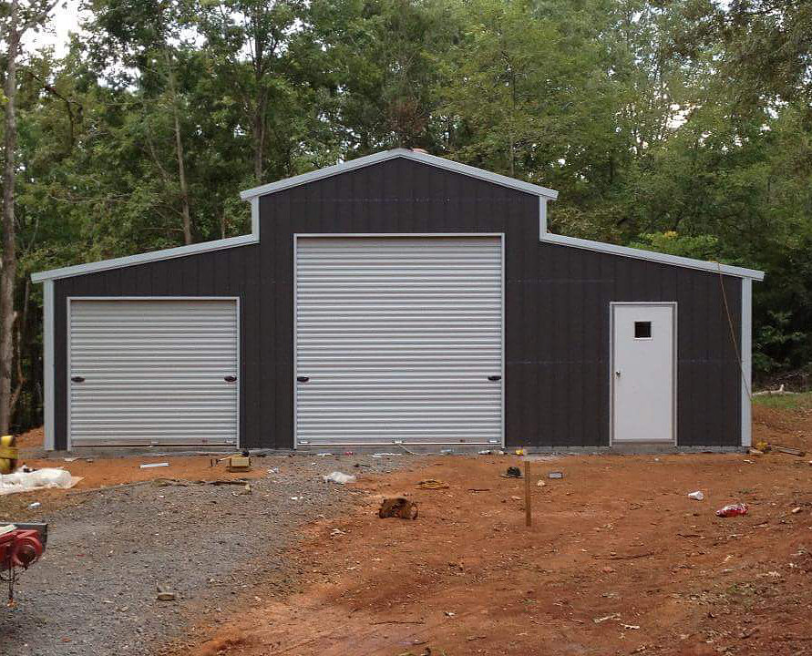 #505 Barn with Vertical Roof - Elite Metal Structures