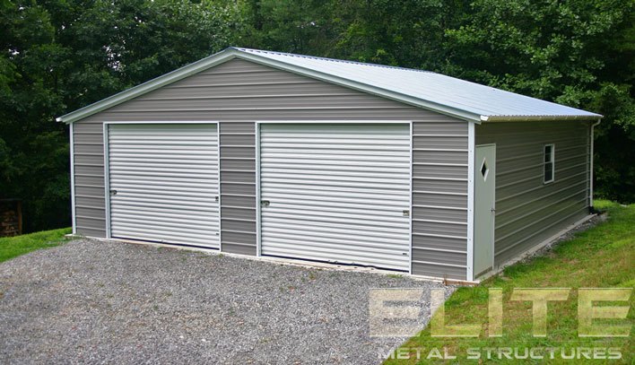 2 Car Garages  Elite Metal Structures