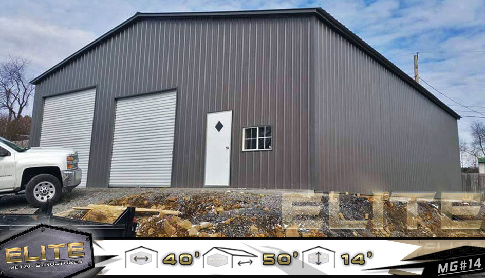 30'Wx50'Lx12'H Steel Garage Building